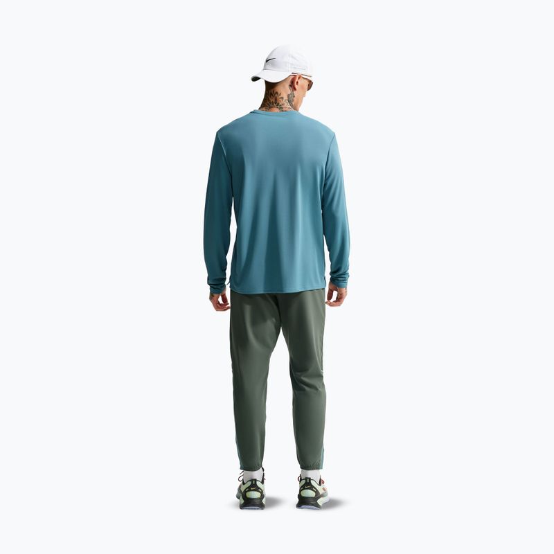 Vyriški bėgimo marškinėliai su ilgomis rankovėmis  Nike Miler Dri-Fit UV smokey blue 3