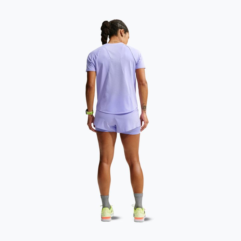 Moteriški bėgimo šortai Nike Swift Mid-Rise 2in1 purple pulse 3