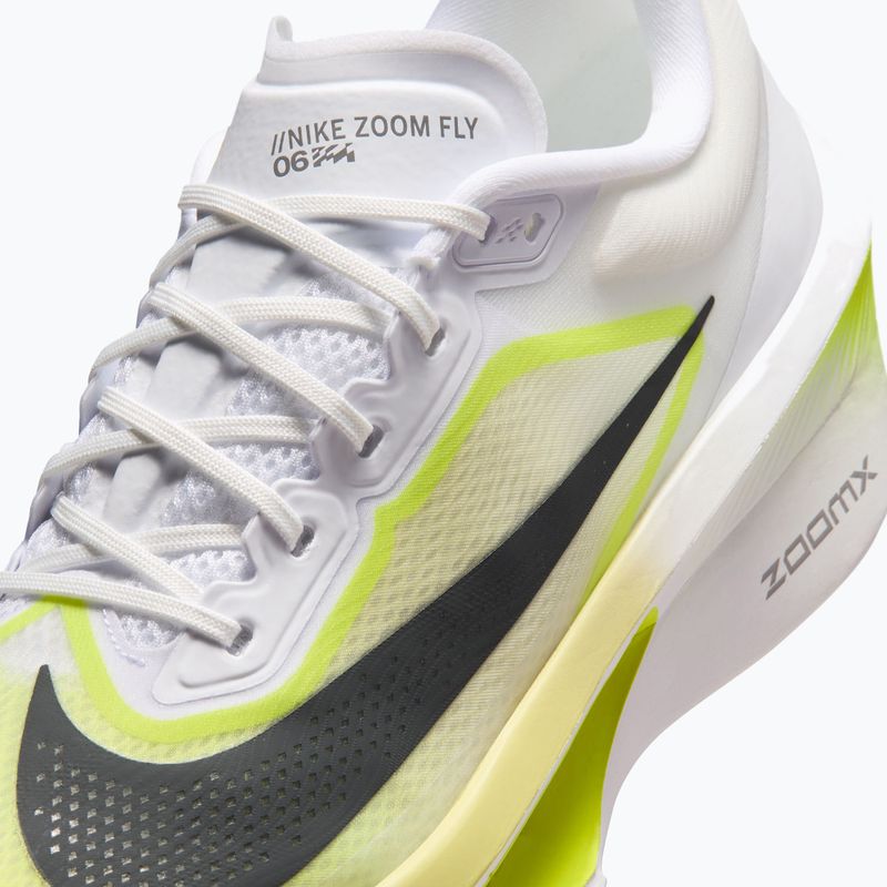 Vyriški bėgimo batai Nike Zoom Fly 6 white/lemon venom/anthracite 5