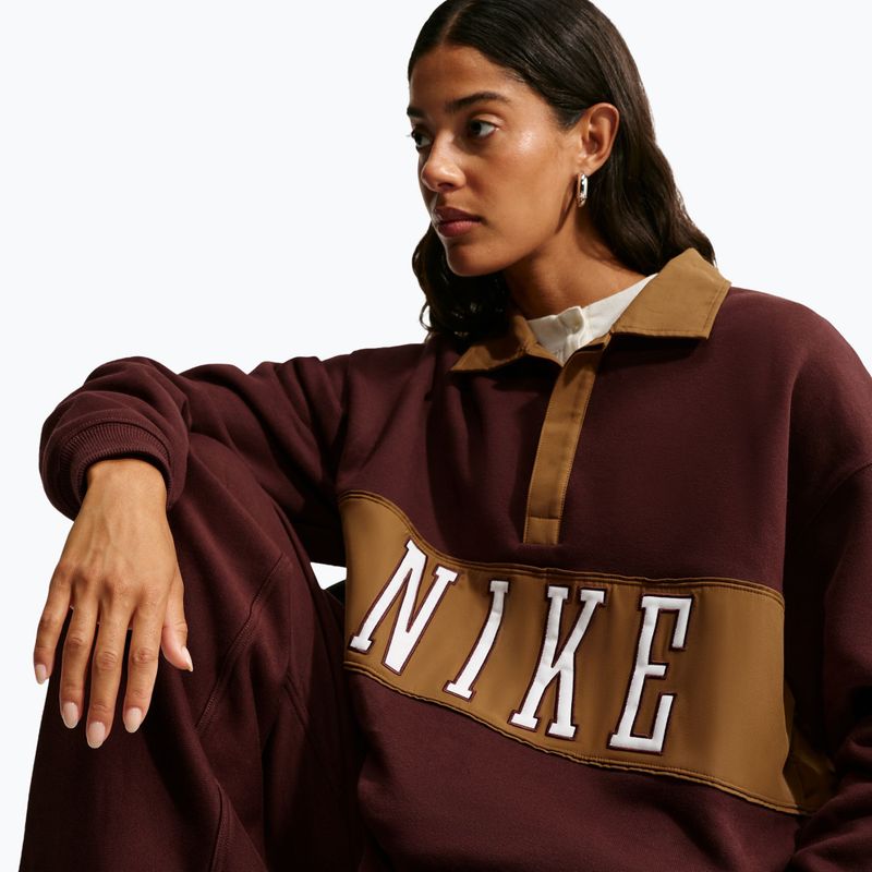 Moteriškas džemperis Nike Studio Fleece Medium Weight mystic dates/light british tan/sail 4