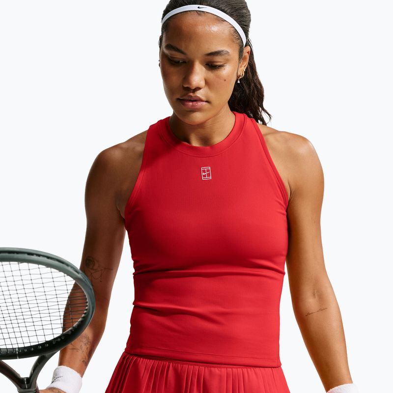 Vaikiški teniso marškinėliai Nike Court Advantage university red/white 4