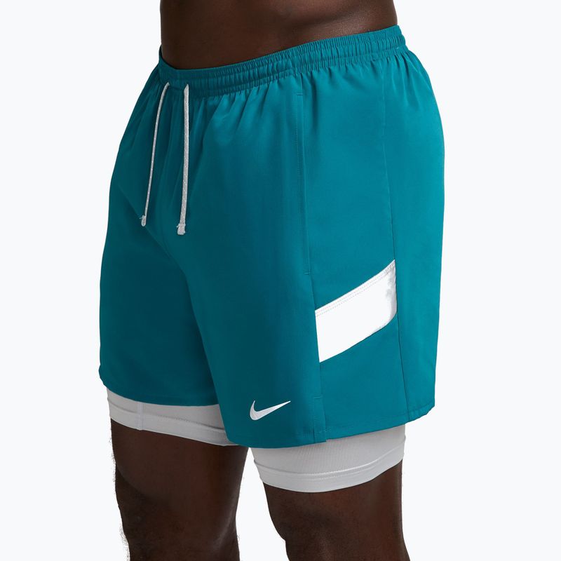 Vyriški bėgimo šortai Nike Miler Dri-Fit 2in1 5" bright spruce 3