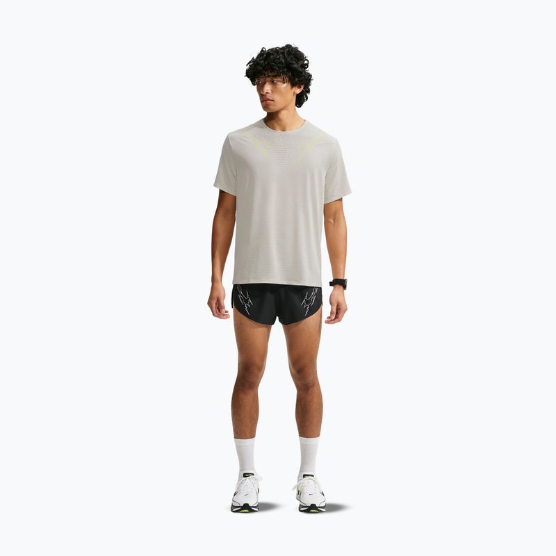 Vyriški bėgimo marškinėliai Nike AeroSwift Dri-Fit ADV light bone 2