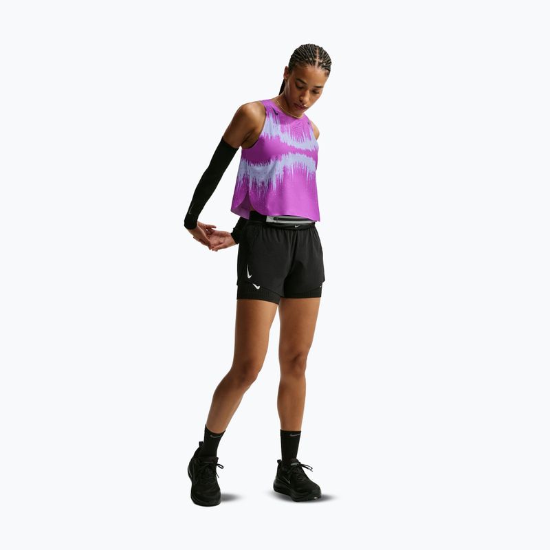 Moteriški bėgimo marškinėliai Nike AeroSwift vivid purple/purple dynasty 2