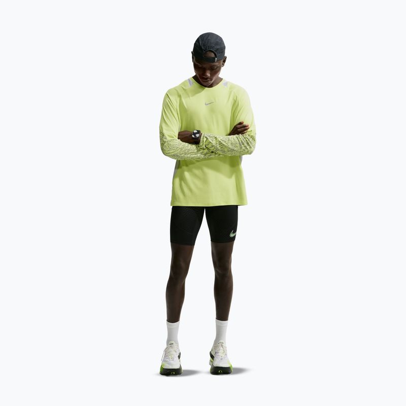 Vyriški bėgimo marškinėliai su ilgomis rankovėmis  Nike Stride light lemon twist/grey fog 2