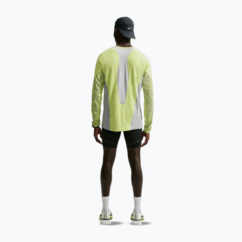 Vyriški bėgimo marškinėliai su ilgomis rankovėmis  Nike Stride light lemon twist/grey fog 3