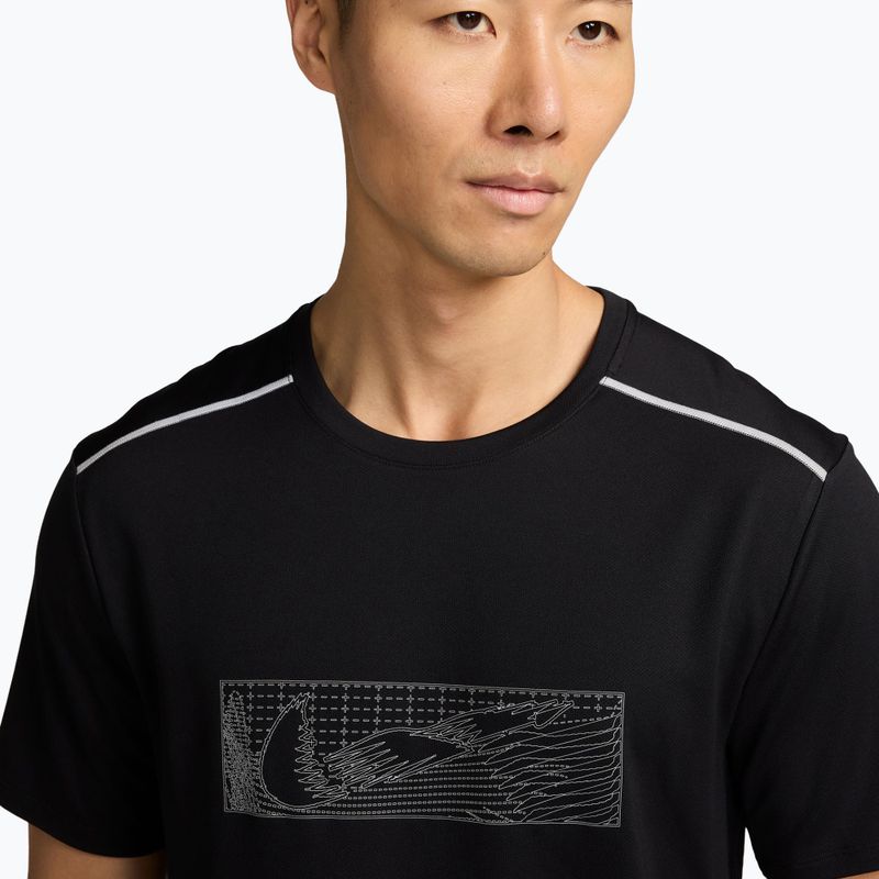 Vyriški bėgimo marškinėliai Nike Miler black 3