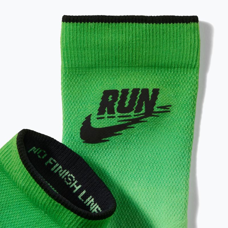 Kojinės Nike Run Midweight illusion green/black 2