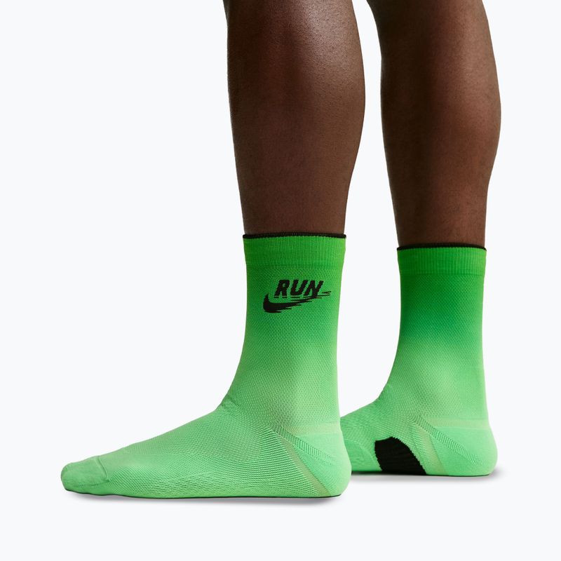 Kojinės Nike Run Midweight illusion green/black 6
