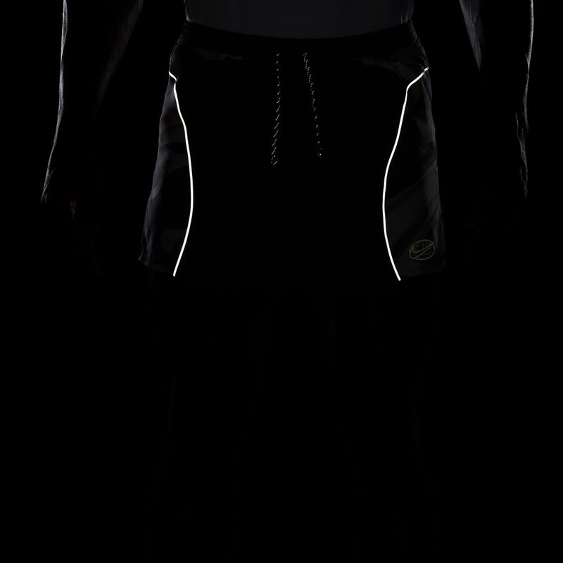 Vyriški bėgimo šortai Nike Dri-Fit 4" smoke grey/black/light lemon twist 7