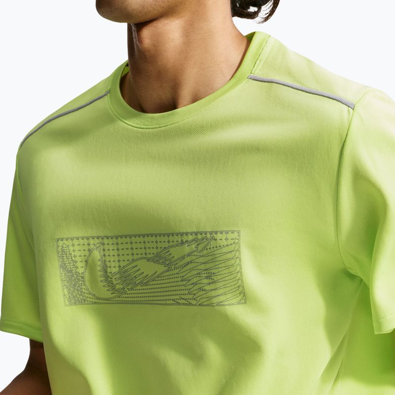 Vyriški bėgimo marškinėliai Nike Miler light lemon twist 6