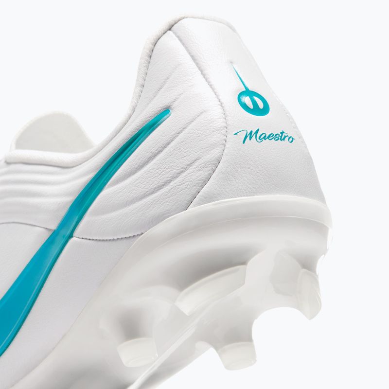 Vaikiški futbolo bateliai Nike Tiempo Maestro Academy Jr FG/MG white/white/dusty cactus 7