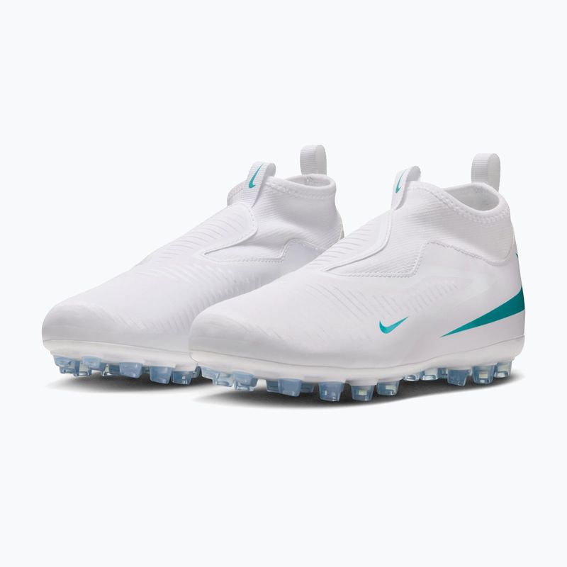 Vaikiški futbolo bateliai Nike Phantom 6 High Academy AG white/white/dusty cactus 3