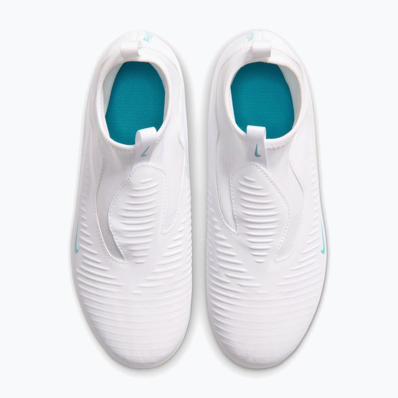Vaikiški futbolo bateliai Nike Phantom 6 High Academy Jr FG/MG white/white/dusty cactus 3