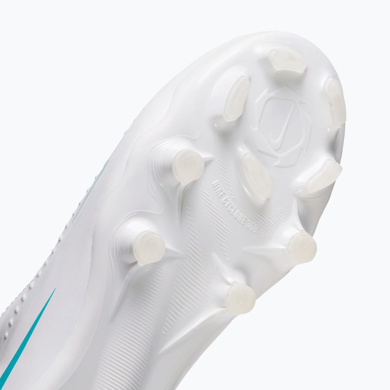 Vaikiški futbolo bateliai Nike Phantom 6 High Academy Jr FG/MG white/white/dusty cactus 5