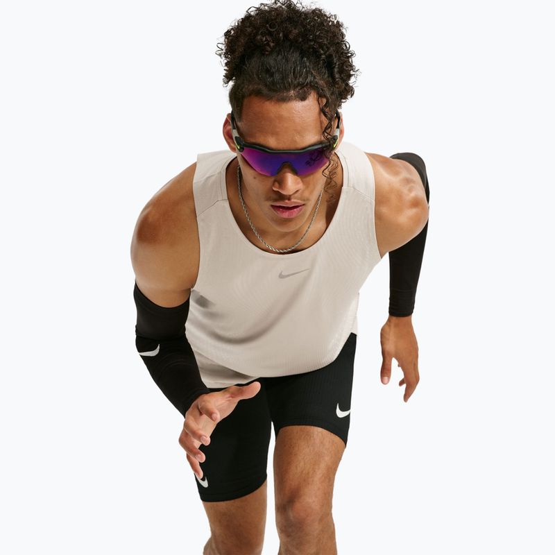 Vyriški bėgimo marškinėliai Nike Stride cream Ii/sail 5