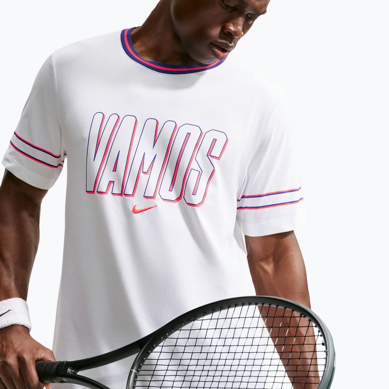 Vyriški marškinėliai Nike Court Dri-FIT Cotton white 4