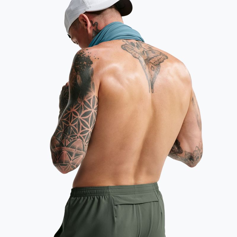 Vyriškos bėgimo kelnės Nike Miler Dri-Fit Woven camo green/mineral slate 5
