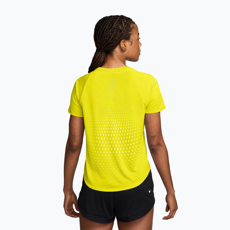 Moteriški bėgimo marškinėliai Nike Swift Aero-FIT lemon venom/white 2