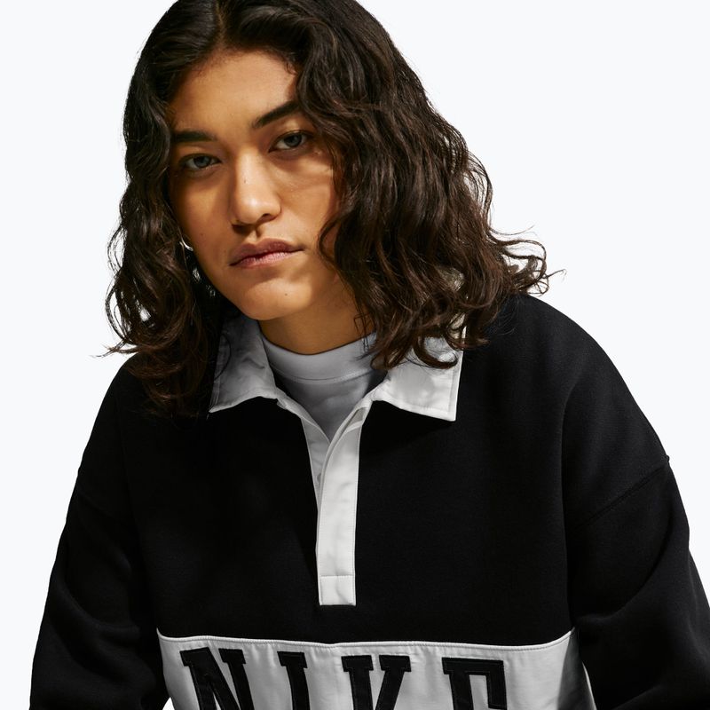 Moteriškas džemperis Nike Studio Fleece Medium Weight total black/sail/sail 5