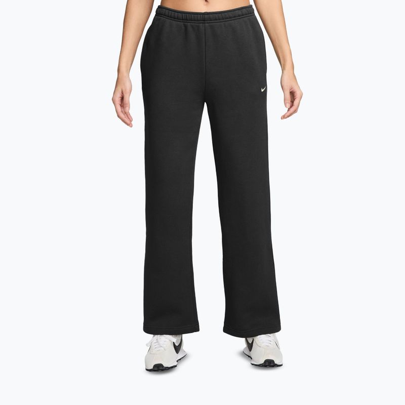 Moteriškos kelnės Nike Studio Fleece total black/sail