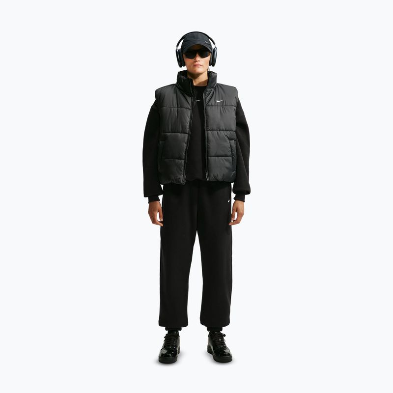 Moteriškos kelnės Nike Studio Fleece Medium Weight total black/sail 2