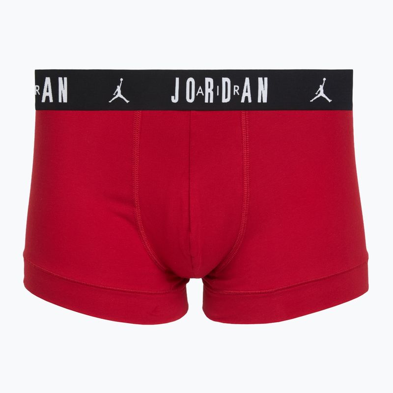 Vyriškos Nike Jordan Cotton Trunk bokserinės kelnaitės 5 vnt. sportiškos raudonos/juodos spalvos 4