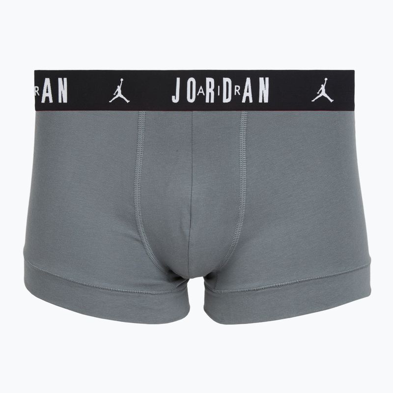 Vyriškos Nike Jordan Cotton Trunk bokserinės kelnaitės 5 vnt. sportiškos raudonos/juodos spalvos 6