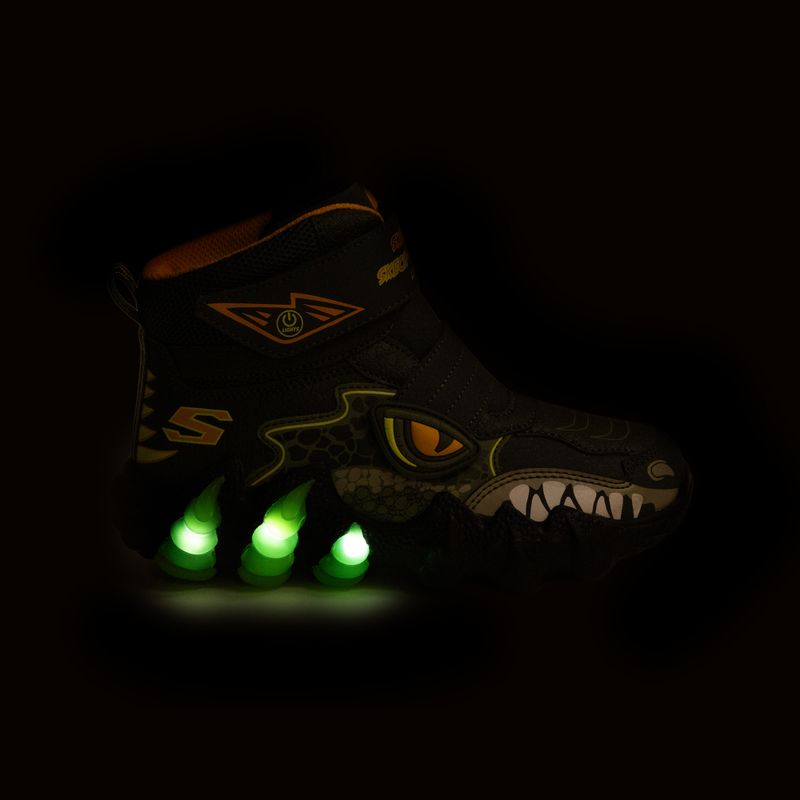 Vaikiški sniego batai SKECHERS Skech-O-Saurus Lights 2.0 green 8