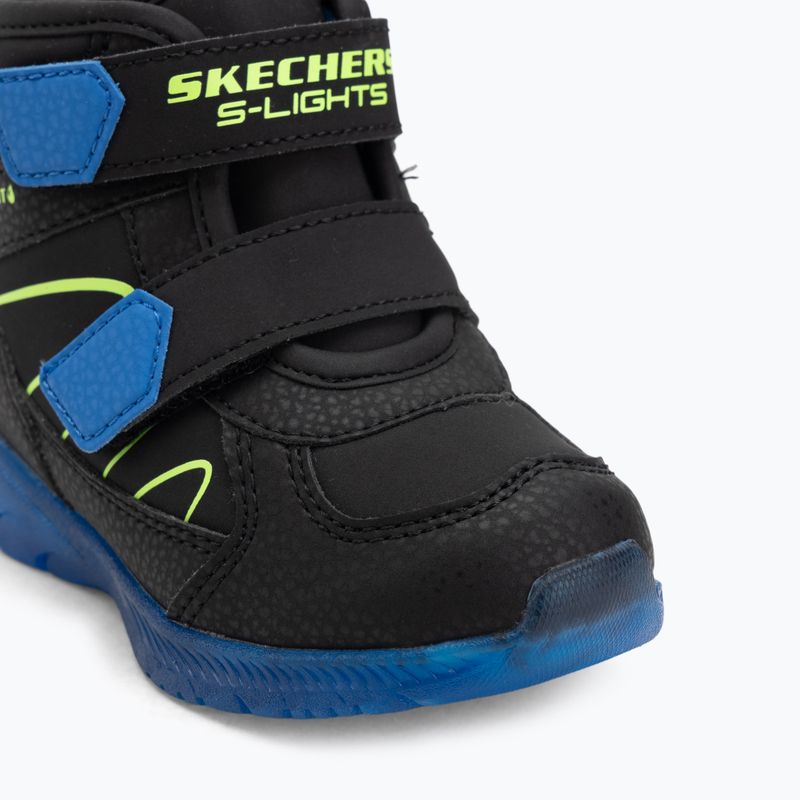Vaikiški batai SKECHERS Illumi-Brights Splash Beams juodi/mėlyni/žali 7