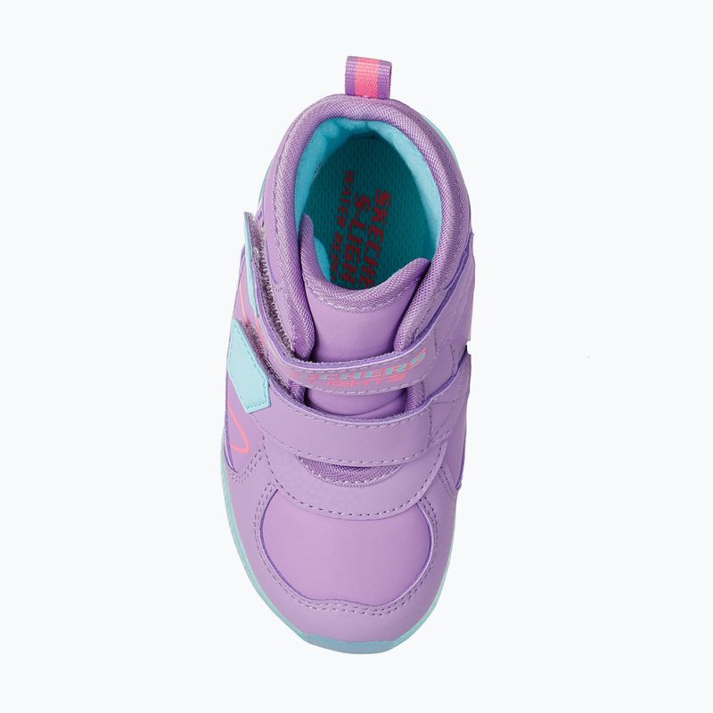 Vaikiški batai SKECHERS Illumi-Brights Polar Steppers levandų/spalvoti 13