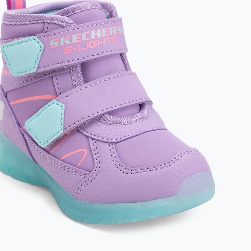 Vaikiški batai SKECHERS Illumi-Brights Polar Steppers levandų/spalvoti 7