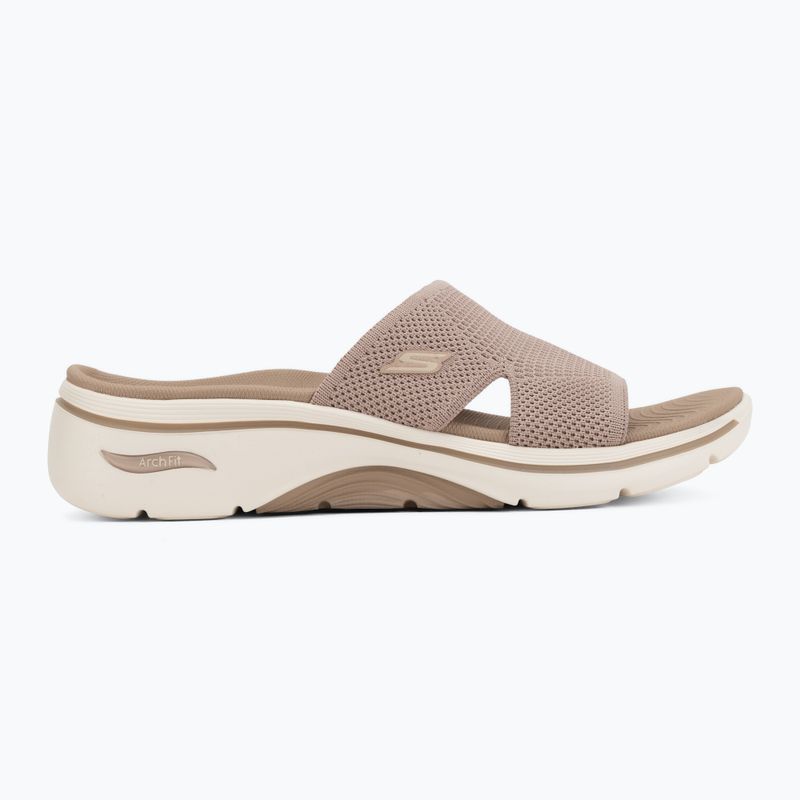 Moteriškos šlepetės SKECHERS Go Walk Arch Fit 2.0 Dakota brown 2