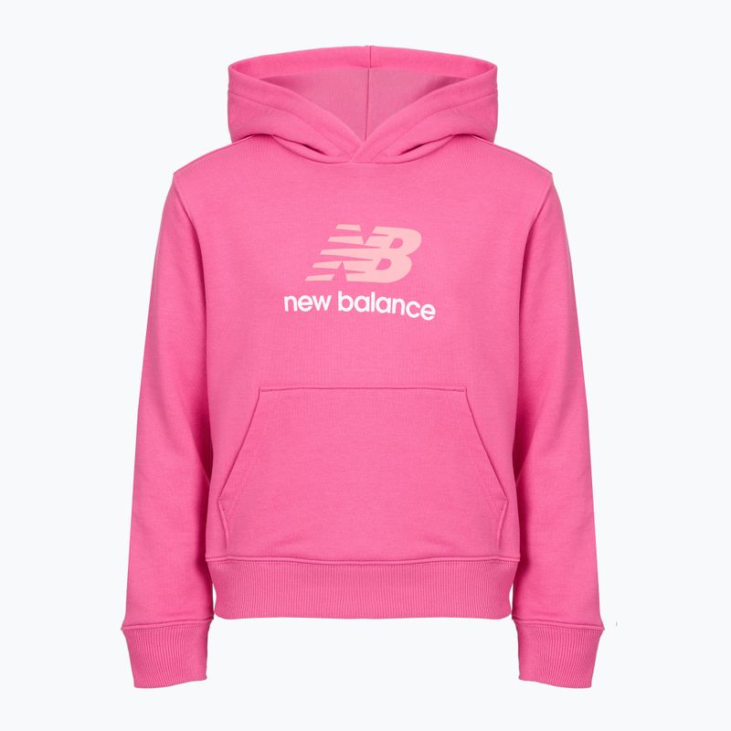 Vaikiškas džemperis New Balance FT Stacked Logo Hoodie pink satin 7