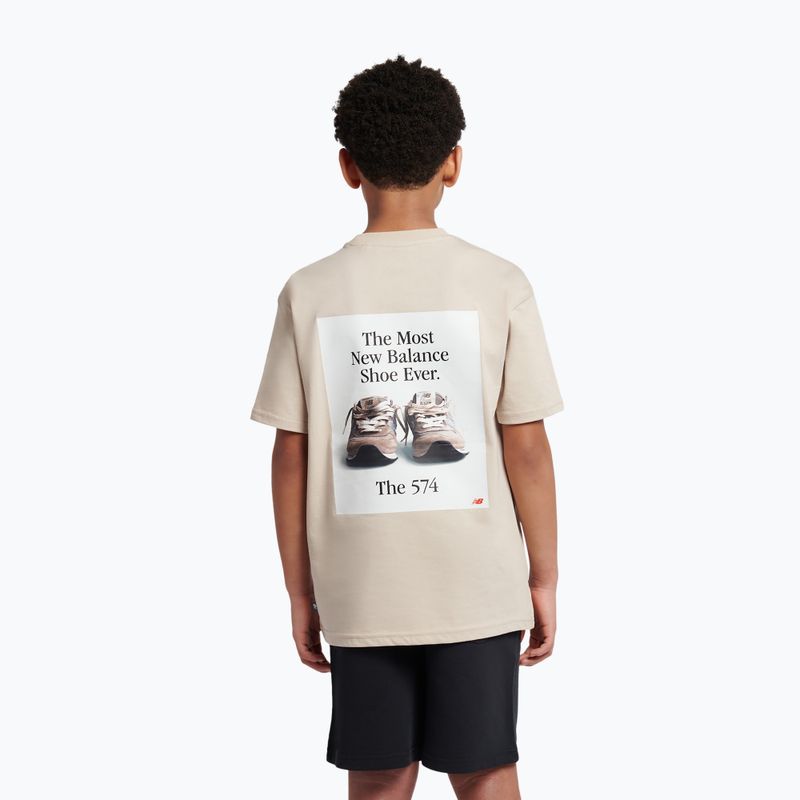 Marškinėliai New Balance 574 Shoe Graphic Tee timberwolf 3