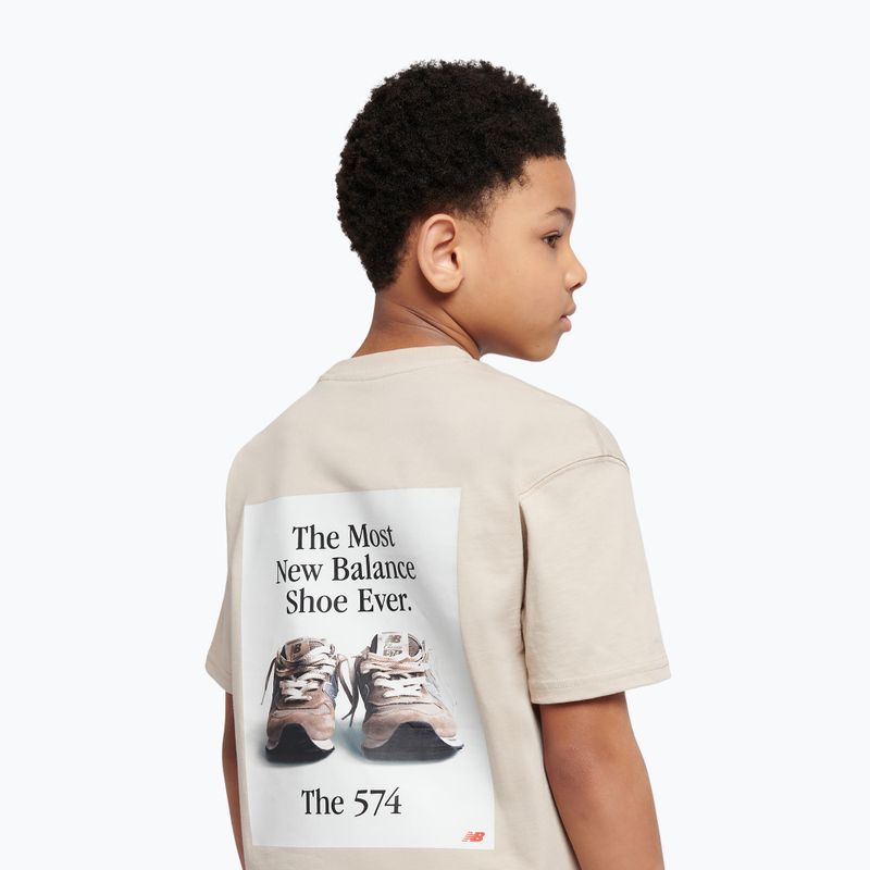 Marškinėliai New Balance 574 Shoe Graphic Tee timberwolf 5