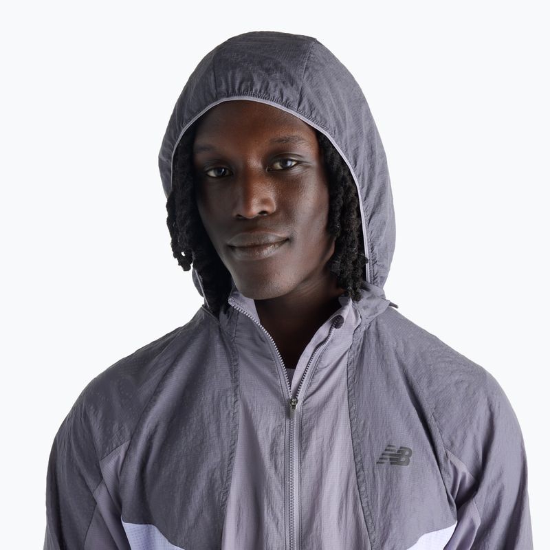 Vyriška bėgimo striukė New Balance Reflective RC Jacket off-line grey/smoked violet 5