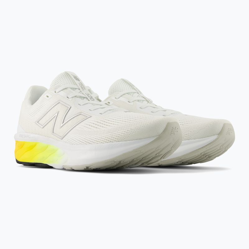 Vyriški bėgimo batai New Balance Fresh Foam 520's V9 white/silver metallic/satsuma orange 4