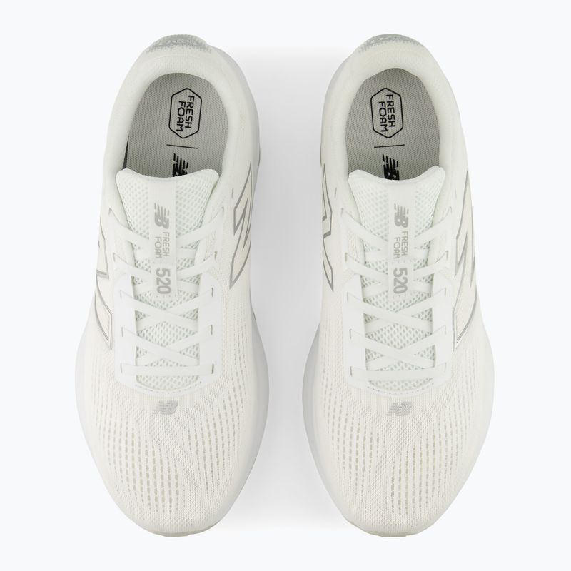 Vyriški bėgimo batai New Balance Fresh Foam 520's V9 white/silver metallic/satsuma orange 7