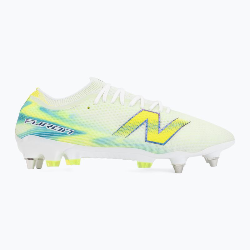 Futbolo bateliai New Balance Furon Elite V9 SG white/alkaline green 2