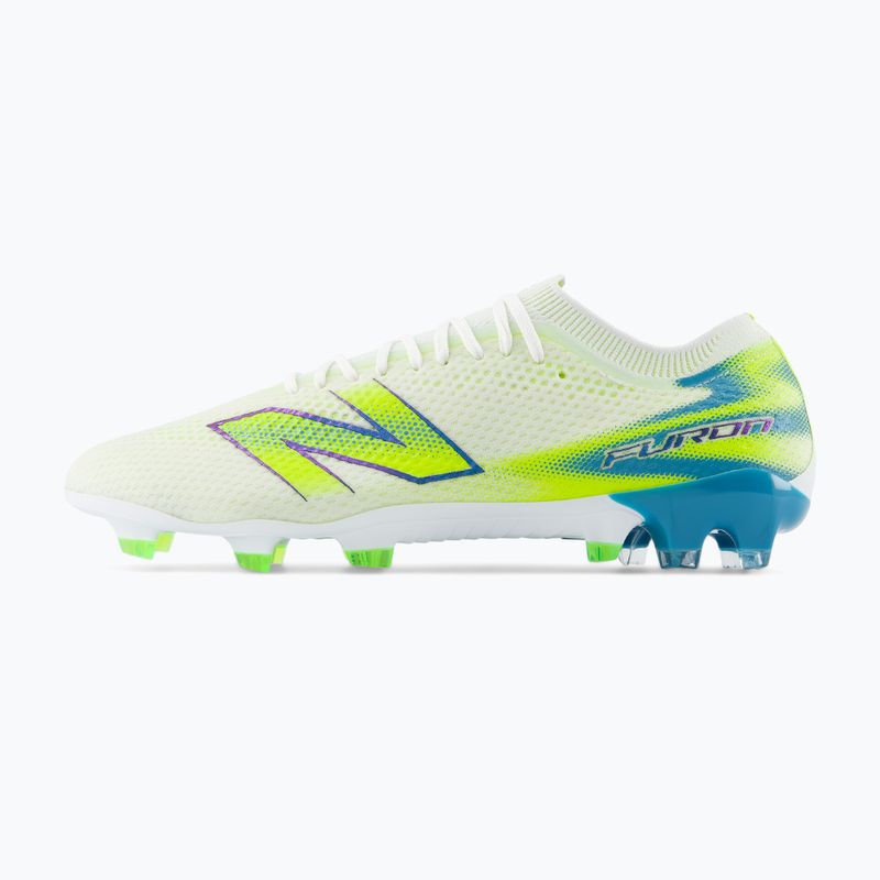 Futbolo bateliai New Balance Furon Pro V9 FG white/alkaline green 3
