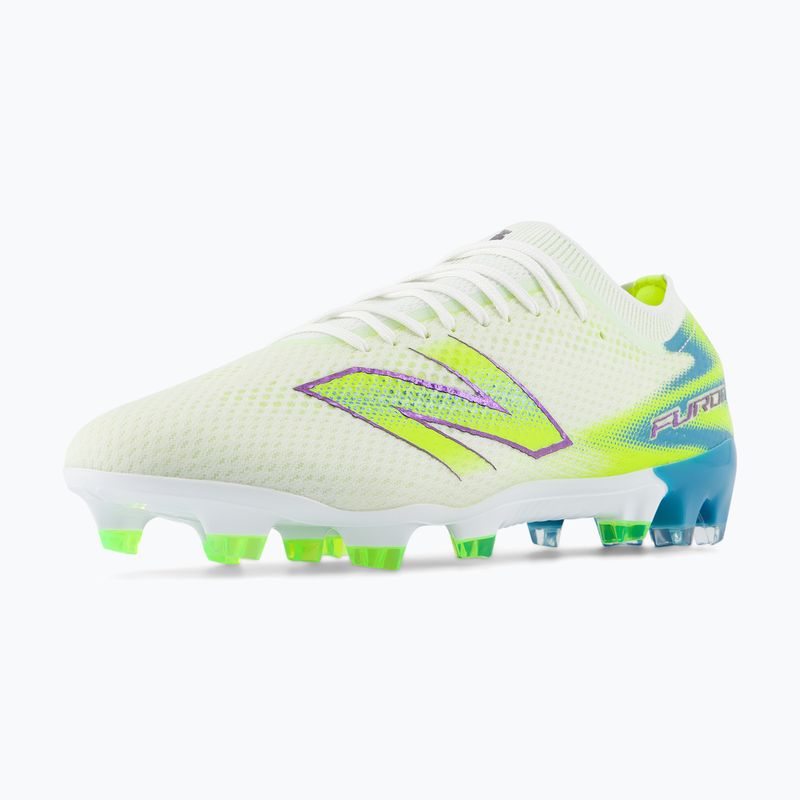 Futbolo bateliai New Balance Furon Pro V9 FG white/alkaline green 4
