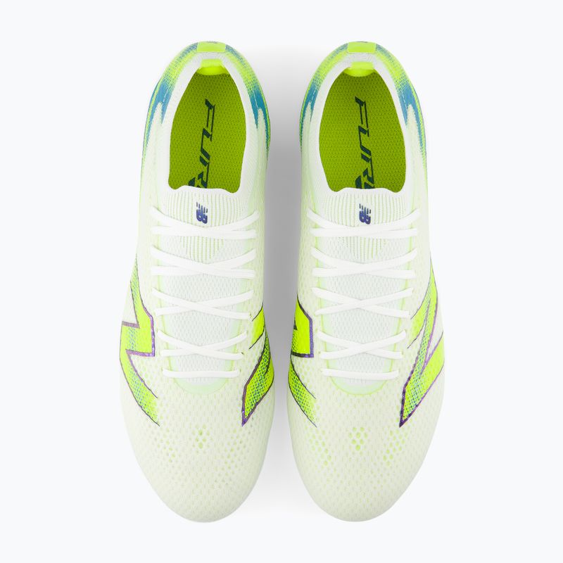 Futbolo bateliai New Balance Furon Pro V9 FG white/alkaline green 6