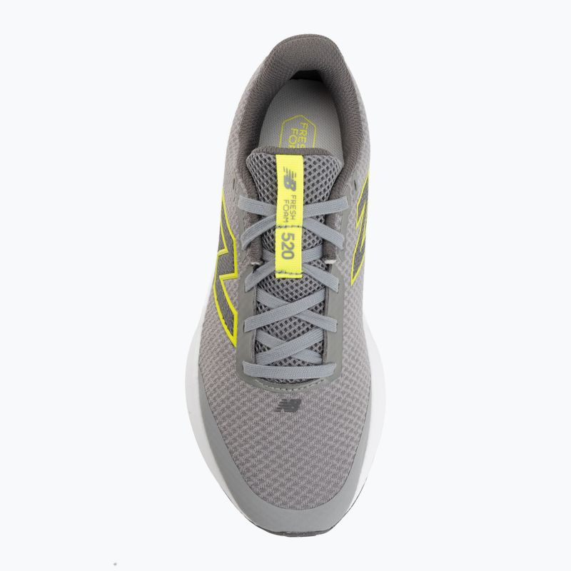 Vaikiški bėgimo bateliai New Balance 520's Lace V9 grey matter/Ssate grey/alkaline green 5