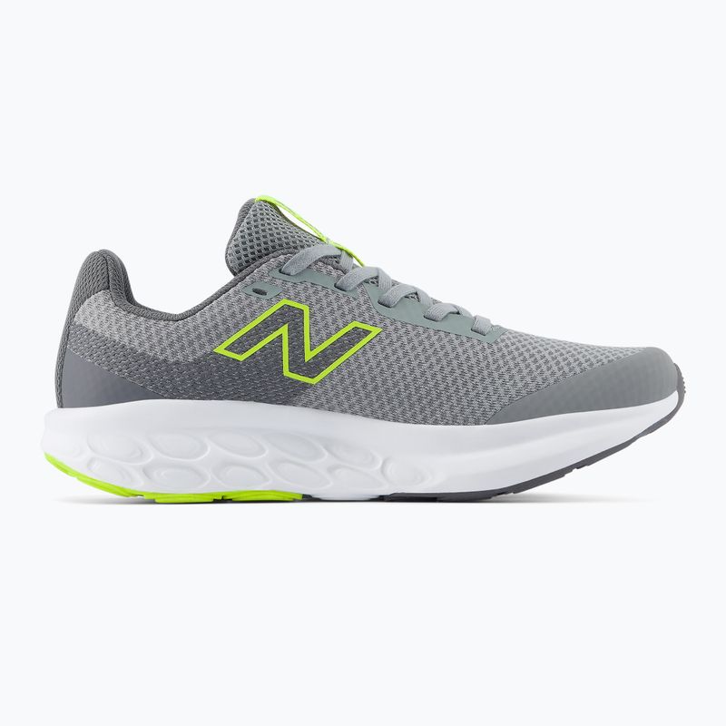 Vaikiški bėgimo bateliai New Balance 520's Lace V9 grey matter/Ssate grey/alkaline green 3