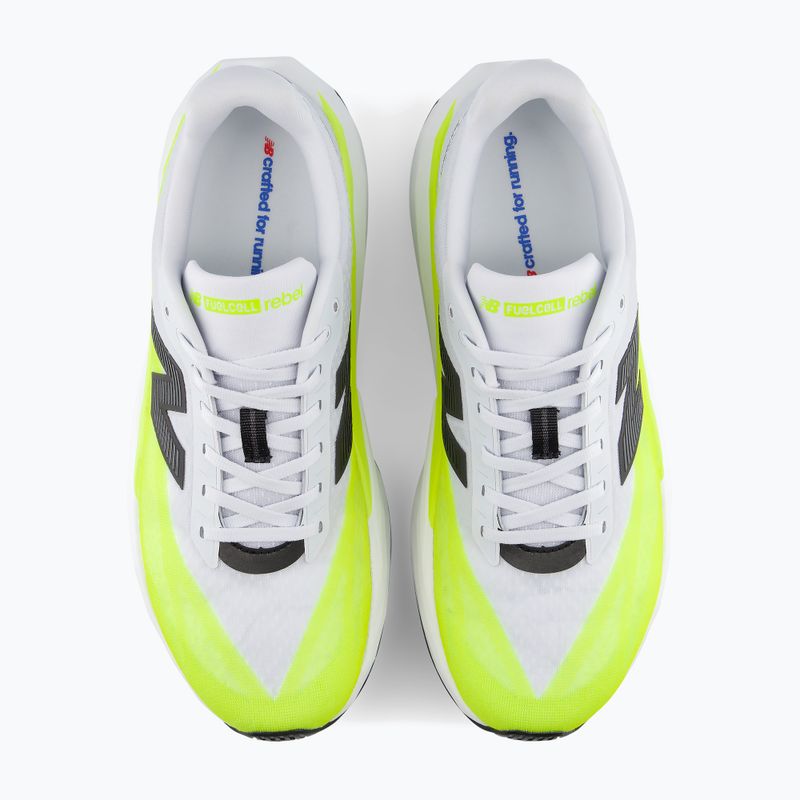 Vyriški bėgimo batai New Balance FuelCell Rebel V5 fresh air/alkaline green 5