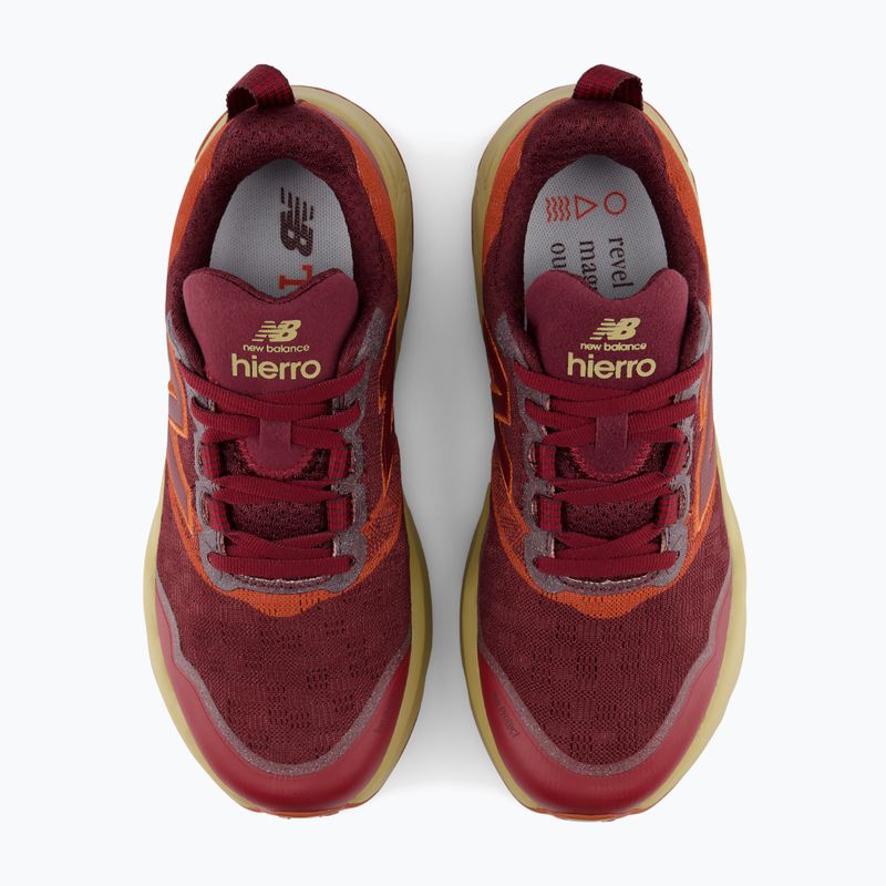Vyriški bėgimo batai New Balance Fresh Foam X Hierro V9 mulled wine/neo flame 3