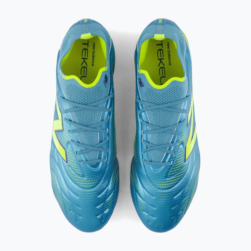 Futbolo bateliai New Balance Tekela Elite Low V5 FG metallic blue/alkaline green/team navy 5