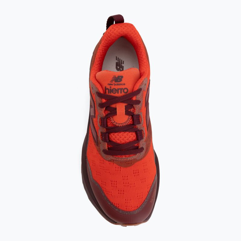 Vyriški bėgimo batai New Balance Fresh Foam Hierro V9 neo flame/mulled wine 5