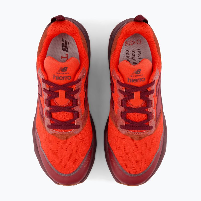 Vyriški bėgimo batai New Balance Fresh Foam Hierro V9 neo flame/mulled wine 4